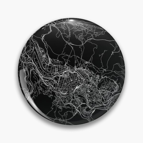 Item preview, Bilbao Black Map designed and sold by multiplicitymap.