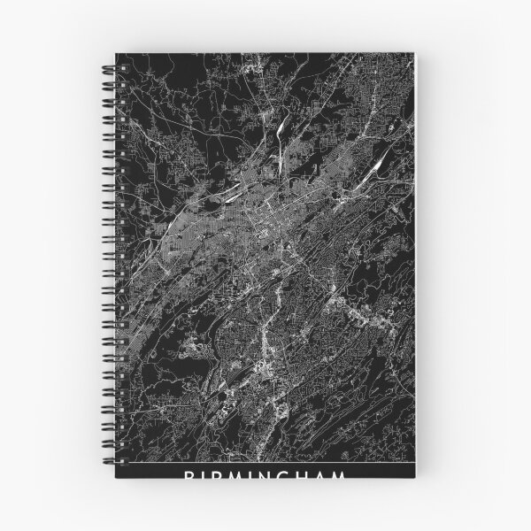 Item preview, Birmingham Black Map designed and sold by multiplicitymap.