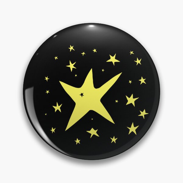 Aperçu de l'œuvre  Etoiles jaunes - noires créée et vendue par Infinitysplash.