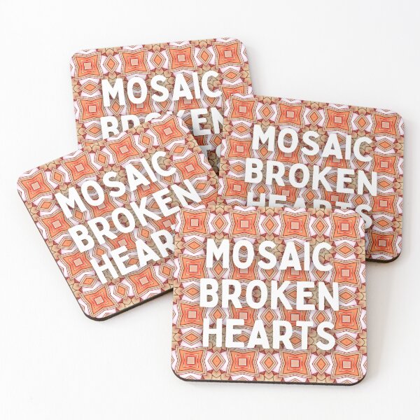 Aperçu de l'œuvre mosaïque coeurs brisés (orange, beige & blanc) - Taylor Swift créée et vendue par stainedauroras.