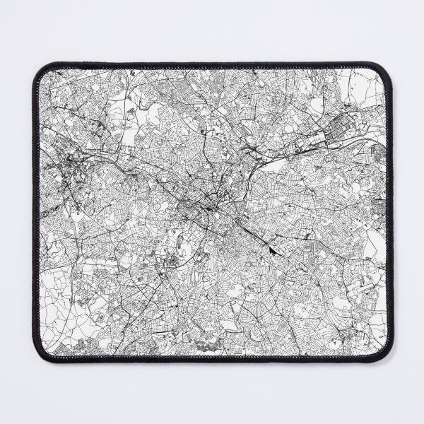 Item preview, Birmingham, England White Map designed and sold by multiplicitymap.