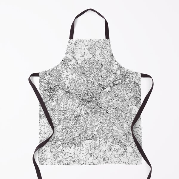 Item preview, Birmingham, England White Map designed and sold by multiplicitymap.