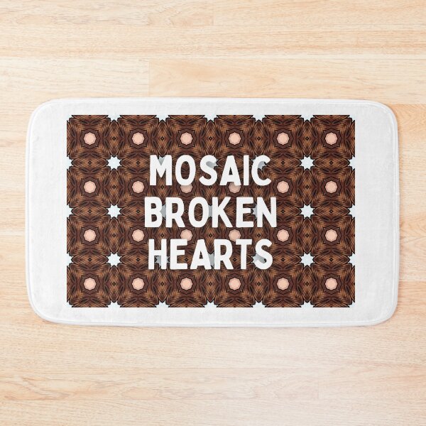 Item preview, mosaic broken hearts (dark brown) - Taylor Swift designed and sold by stainedauroras.
