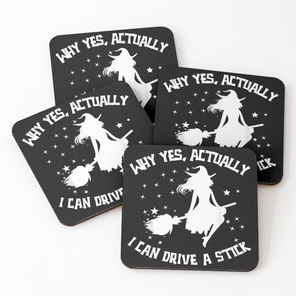 Item preview, Why Yes Actually I Can Drive A Stick Woman Halloween Witches designed and sold by Gromovalilialil.
