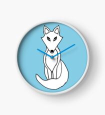 White Fox Clock