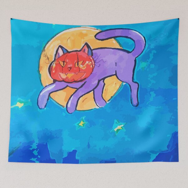 Item preview, pumpkin cat designed and sold by Halogi-Lapin.