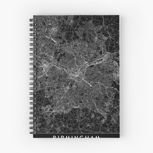 Item preview, Birmingham, England Black Map designed and sold by multiplicitymap.