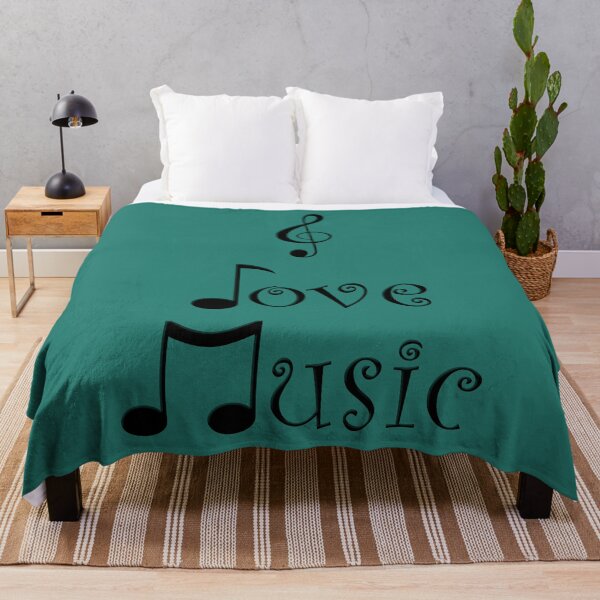 Item preview, I Love Music - Tribal Teal designed and sold by Moonshine Paradise.