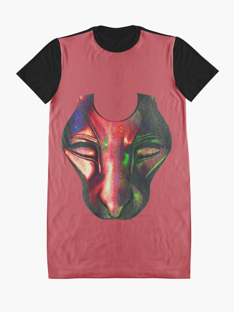 Alternate view of Mask Graphic T-Shirt Dress