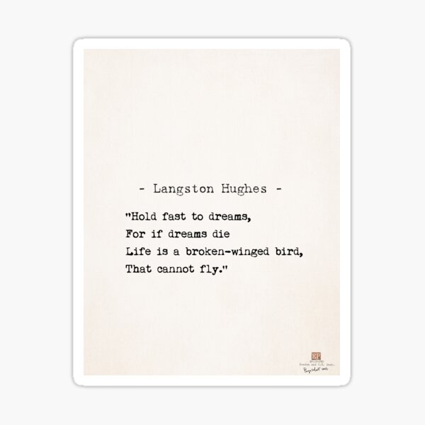 Aperçu de l'œuvre Langston Hughes citation créée et vendue par epicpaper quotes.
