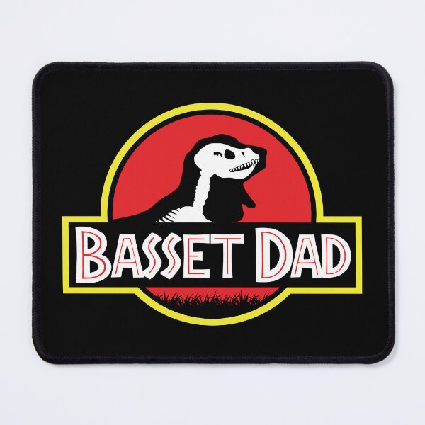 Item preview, (For Dark Background) Jurassic Basset Hound Dad designed and sold by More Cute Dogs.