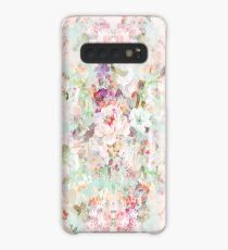Pink watercolor vintage flowers pattern Case/Skin for Samsung Galaxy