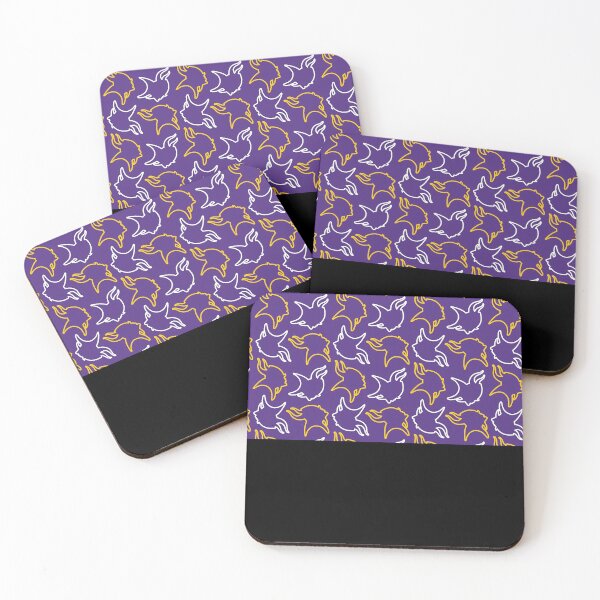 Item preview, Minnesota vikings pattern, purple background mask designed and sold by MicheleThorn.