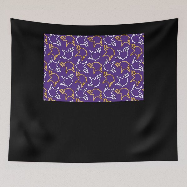 Item preview, Minnesota vikings pattern, purple background mask designed and sold by MicheleThorn.