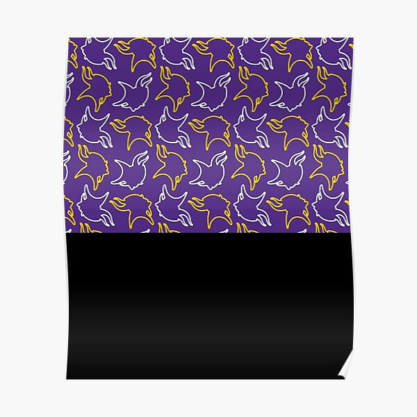 Minnesota Vikings Pattern Posters for Sale