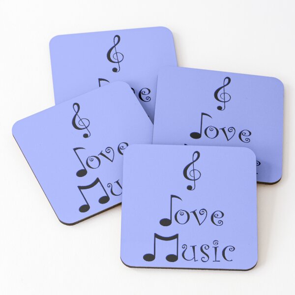 Item preview, I Love Music - Bohemian Blue designed and sold by Moonshine Paradise.