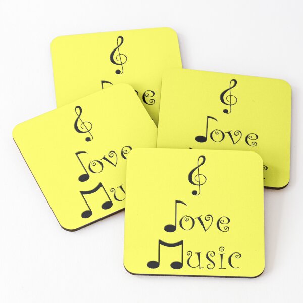 Item preview, I Love Music - Yodeling Yellow designed and sold by Moonshine Paradise.