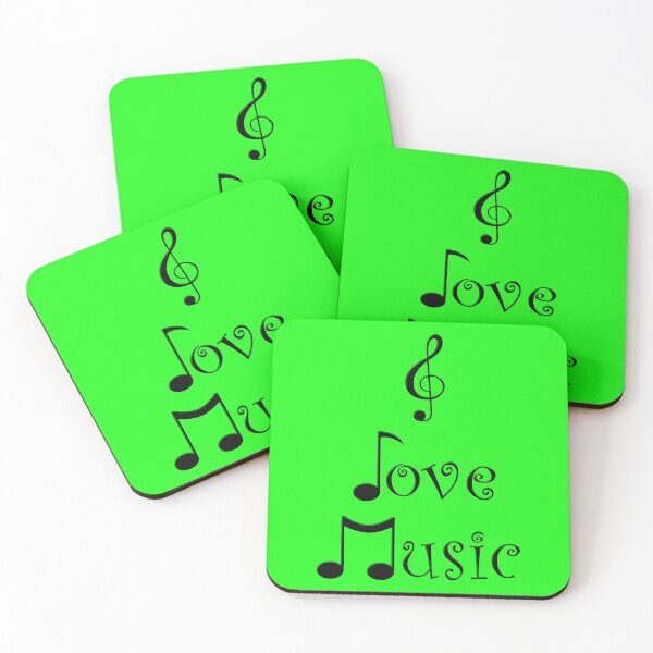 Item preview, I Love Music - Ghetto Green designed and sold by Moonshine Paradise.