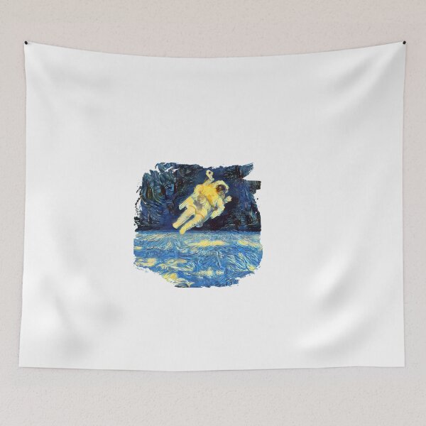 Item preview, Van Gogh's Floating Astronaut designed and sold by freshWaterCo.