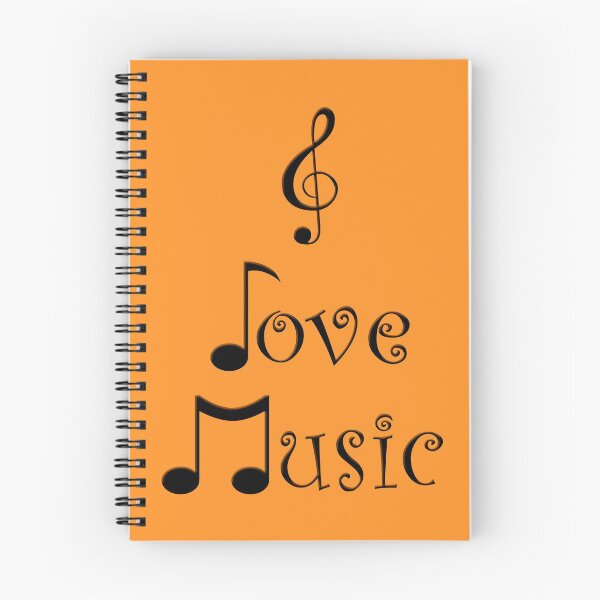 Item preview, I Love Music - Tangerine Tango designed and sold by Moonshine Paradise.