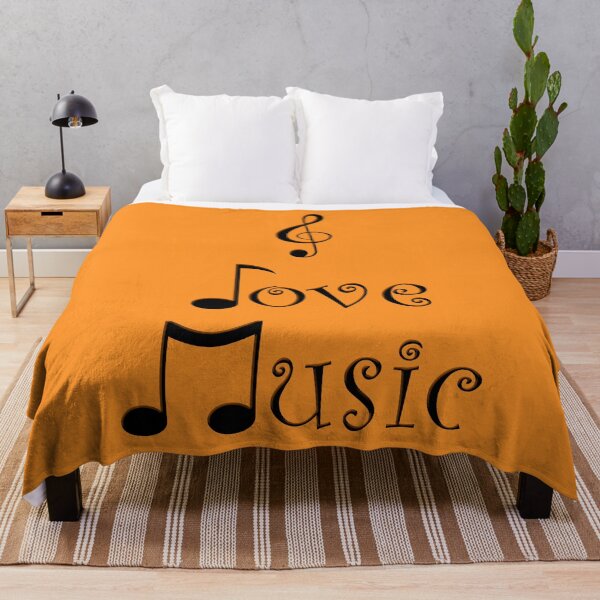 Item preview, I Love Music - Tangerine Tango designed and sold by Moonshine Paradise.