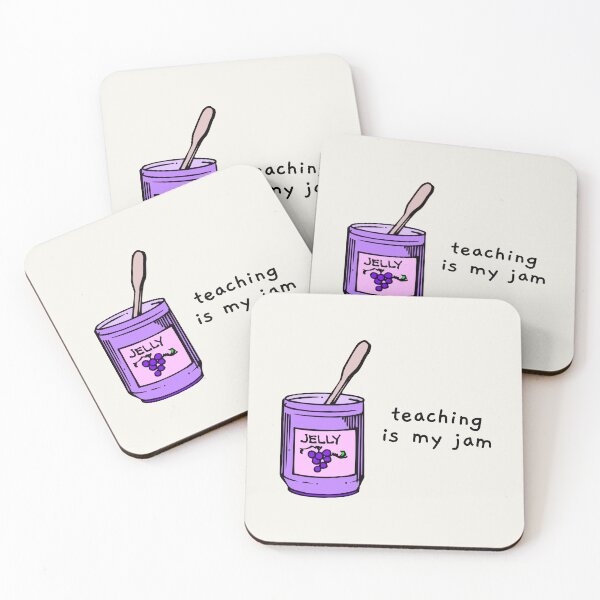 Item preview, teaching is my jam designed and sold by AprilCreations.