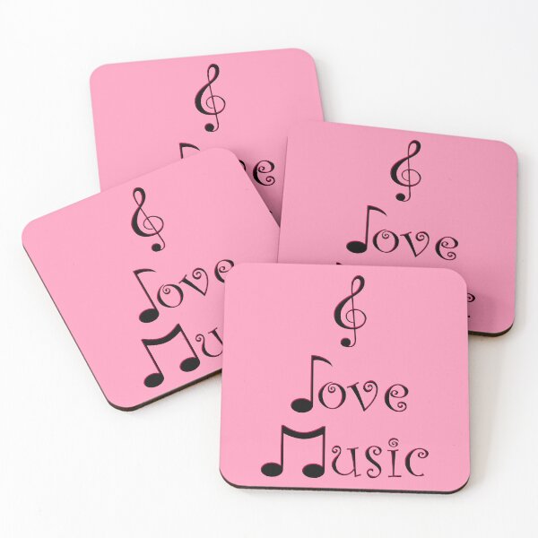 Item preview, I Love Music - Punk Pink designed and sold by Moonshine Paradise.