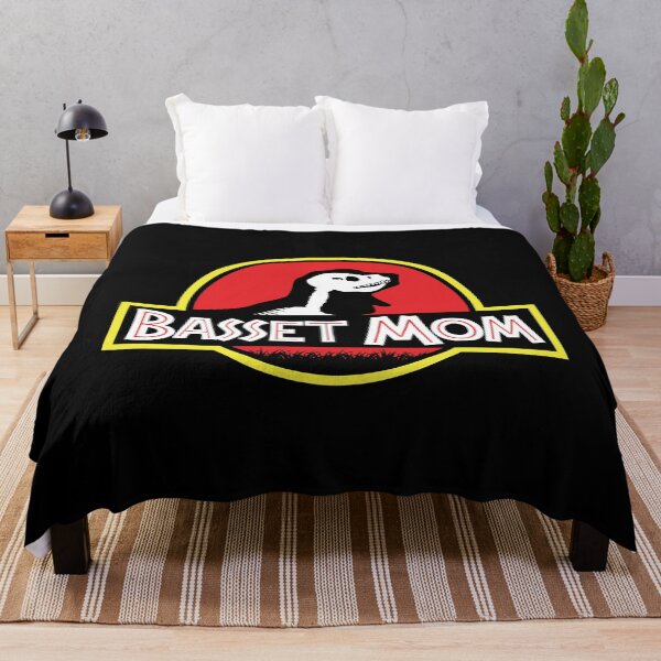 Item preview, (For Dark Background) Jurassic Basset Hound Mom designed and sold by More Cute Dogs.
