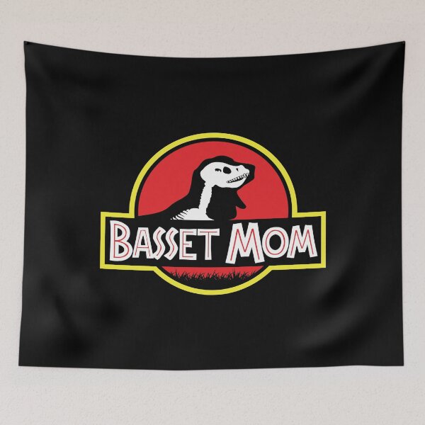 Item preview, (For Dark Background) Jurassic Basset Hound Mom designed and sold by More Cute Dogs.
