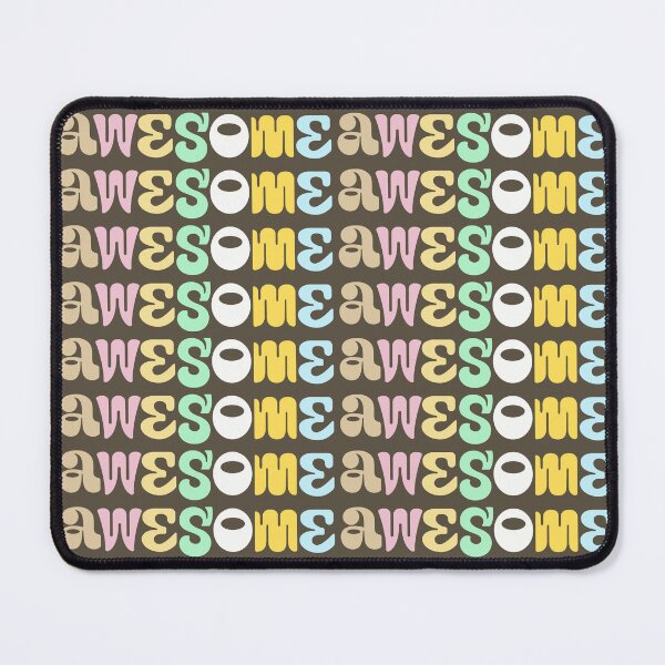 Item preview, Awsome - typography pattern designed and sold by LaBelleMaison.
