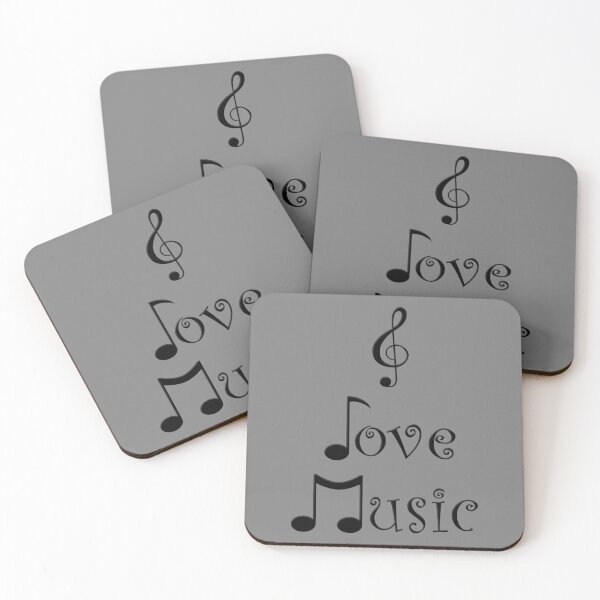 Item preview, I Love Music - Gangsta Grey designed and sold by Moonshine Paradise.
