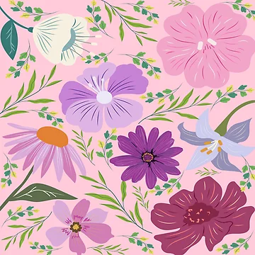 Artwork thumbnail, Flower pattern by Laylasky