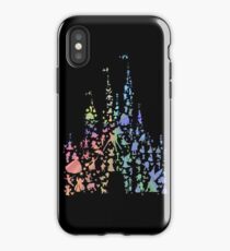 Vinilo o funda para iPhone El castillo más feliz de la tierra (explosión de arco iris)