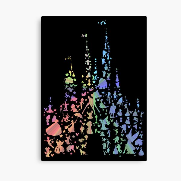Happiest Castle On Earth (Rainbow Explosion) Canvas Print