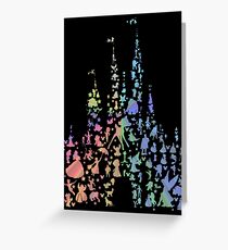 Happiest Castle On Earth (Rainbow Explosion) Greeting Card