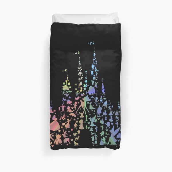 Happiest Castle On Earth (Rainbow Explosion) Duvet Cover