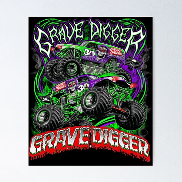Artikel-Vorschau von Monster Jam Totengräber Monster Truck Kunstfans, designt und verkauft von MicheleThorn.