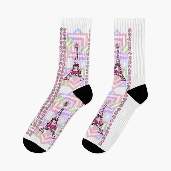 Item preview, The Colorful Eifel Tower in Seamless Pattern designed and sold by MyMemoriesArts.