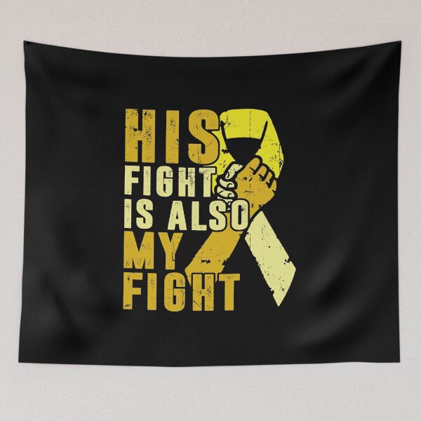 Item preview, His Fight Is Also My Fight Sarcoma Bone Soft Tissue Osteosarcoma Cancer Awareness designed and sold by yeatsheggej.