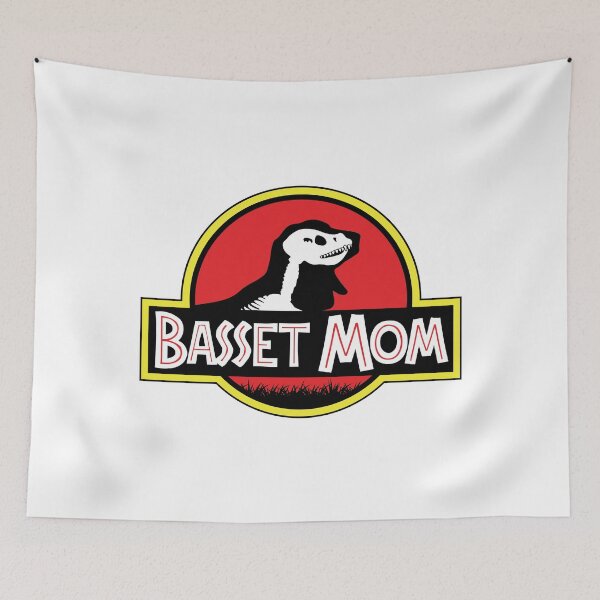 Item preview, (For Bright Background) Jurassic Basset Hound Mom designed and sold by More Cute Dogs.