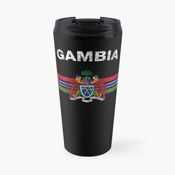 Gambian Flag Shirt - Gambian Emblem & Gambia Flag Shirt Travel Mug