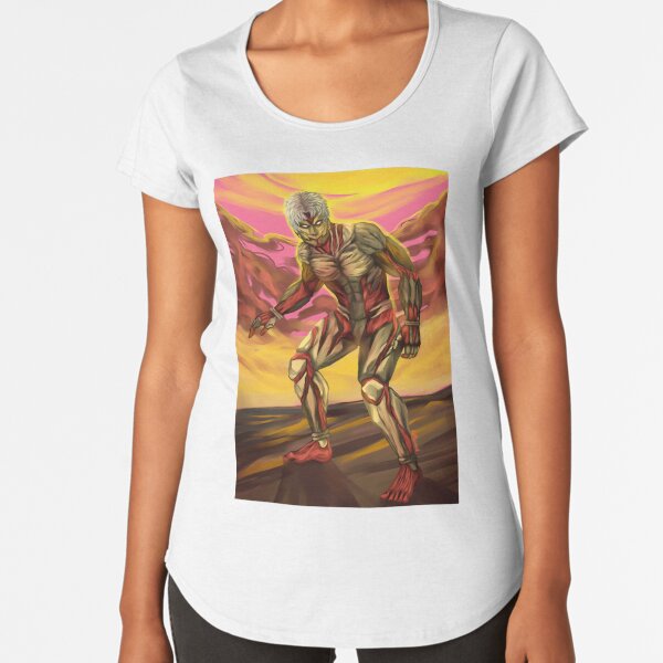 Titan acorazado furioso | Attack on Titan Camiseta premium de cuello ancho