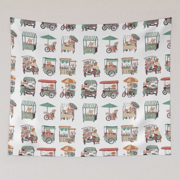 Item preview, Food vans of Thailand designed and sold by surfingsloth.