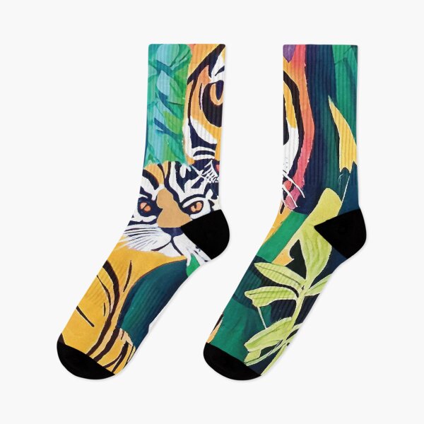 Item preview, Wild Tiger With Cat Jungle designed and sold by savesarah.