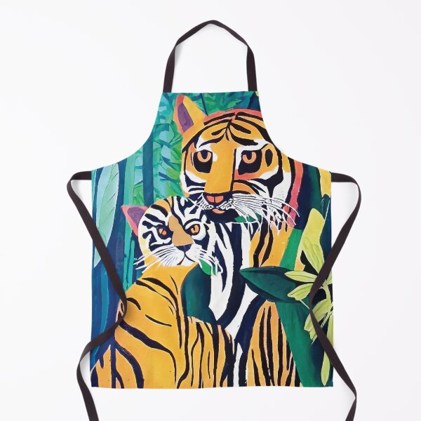 Item preview, Wild Tiger With Cat Jungle designed and sold by savesarah.
