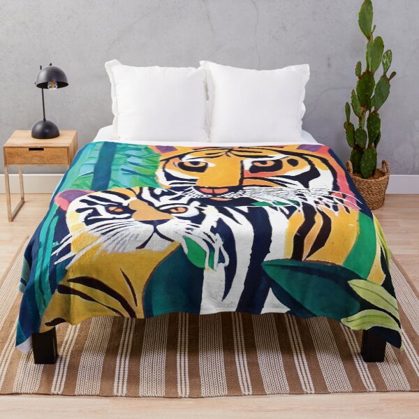 Item preview, Wild Tiger With Cat Jungle designed and sold by savesarah.