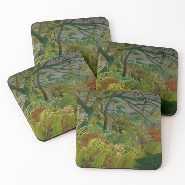 Item preview, Surprised! Tiger in a Tropical Storm - Henri Rousseau designed and sold by SimpleJoyStyle.