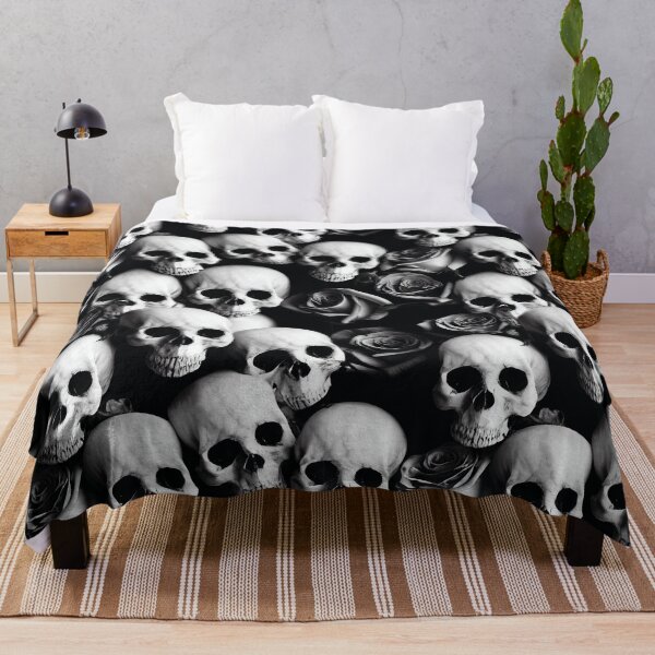 Item preview, Skulls & Roses - Black & White designed and sold by eScintilla.