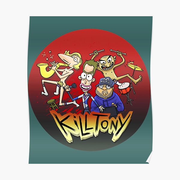 " Kill Tony Cartoon " Poster for Sale by ElectaBorer Redbubble