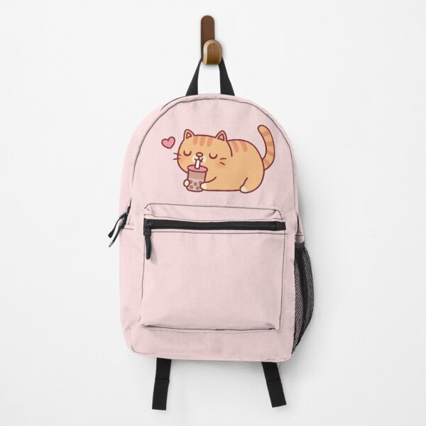 Item preview, Cute Chubby Orange Tabby Cat Loves Boba Tea designed and sold by rustydoodle.